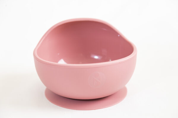 Bowl Cazuela chica Silicona  Divisiones Bebe Infantil Dark pink