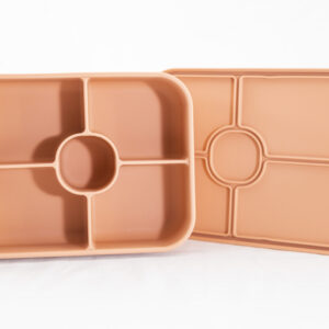 Lonchera Silicona  Divisiones Bebe Infantil Salmon