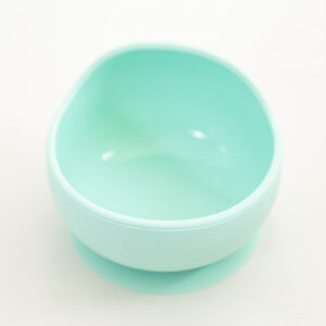 Bowl Cazuela chica Silicona  Divisiones Bebe Infantil Mint Green verde menta