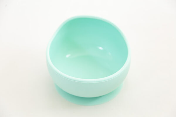 Bowl Cazuela chica Silicona  Divisiones Bebe Infantil Mint Green verde menta