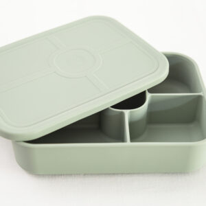 Lonchera Silicona  Divisiones Bebe Infantil Armygreen