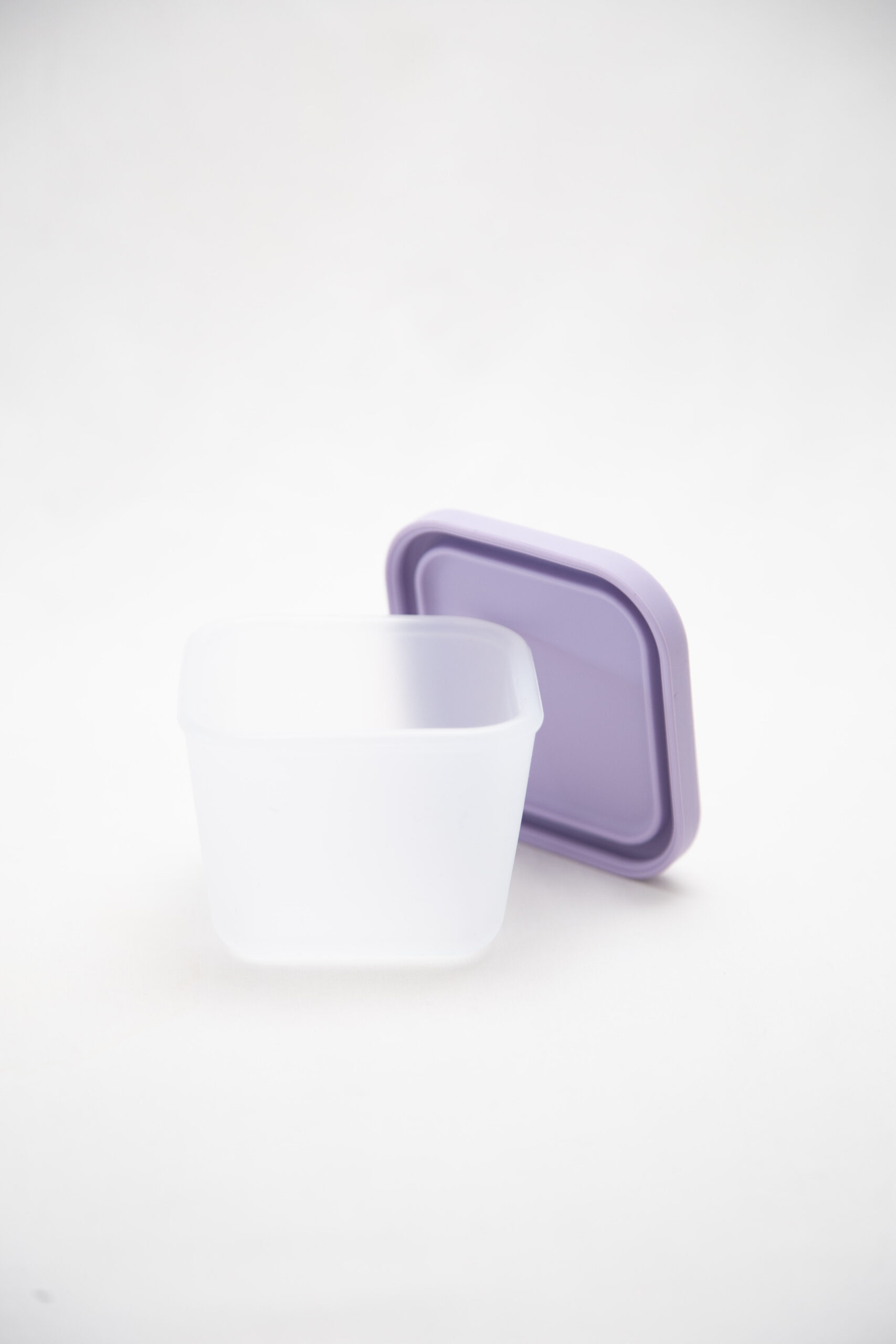 Tupper Alimentación Bebes Silicona Contenedor Violeta - Imagen 3