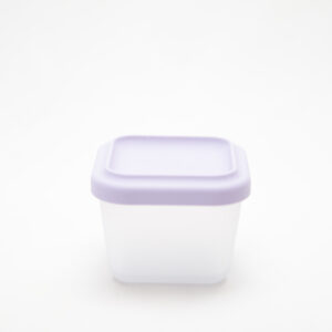 Tupper Alimentación Bebes Silicona Contenedor Violeta