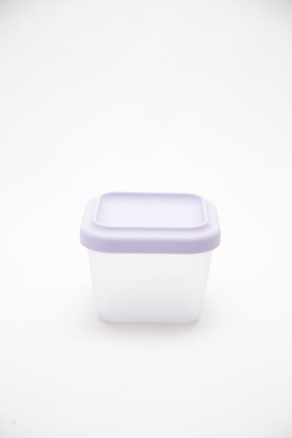 Tupper Alimentación Bebes Silicona Contenedor Lila - Imagen 2