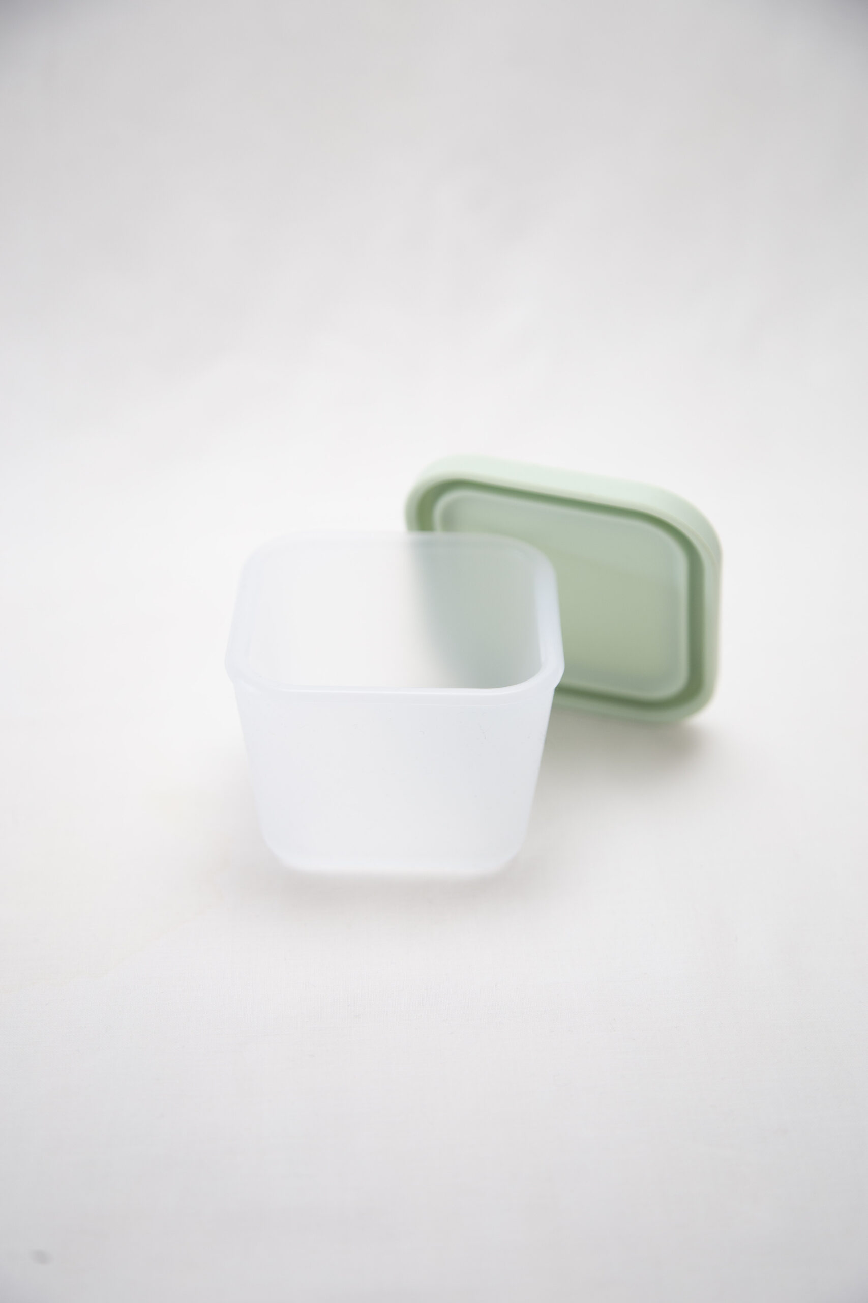 Tupper Alimentación Bebes Silicona Contenedor Mint - Imagen 3
