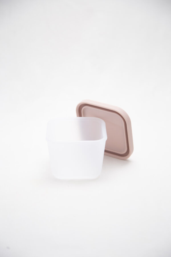 Tupper Alimentación Bebes Silicona Contenedor Pink - Imagen 2