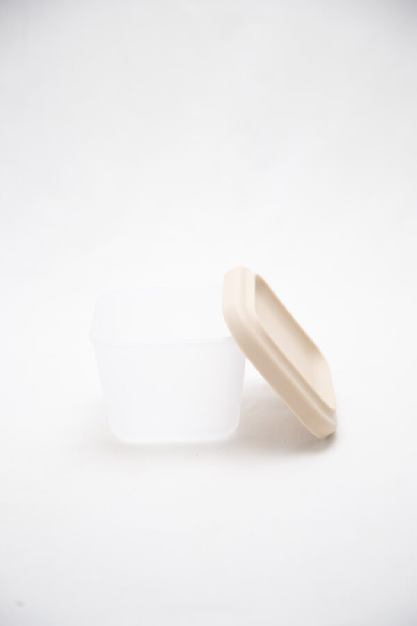 Tupper Alimentación Bebes Silicona Contenedor Crema - Imagen 2