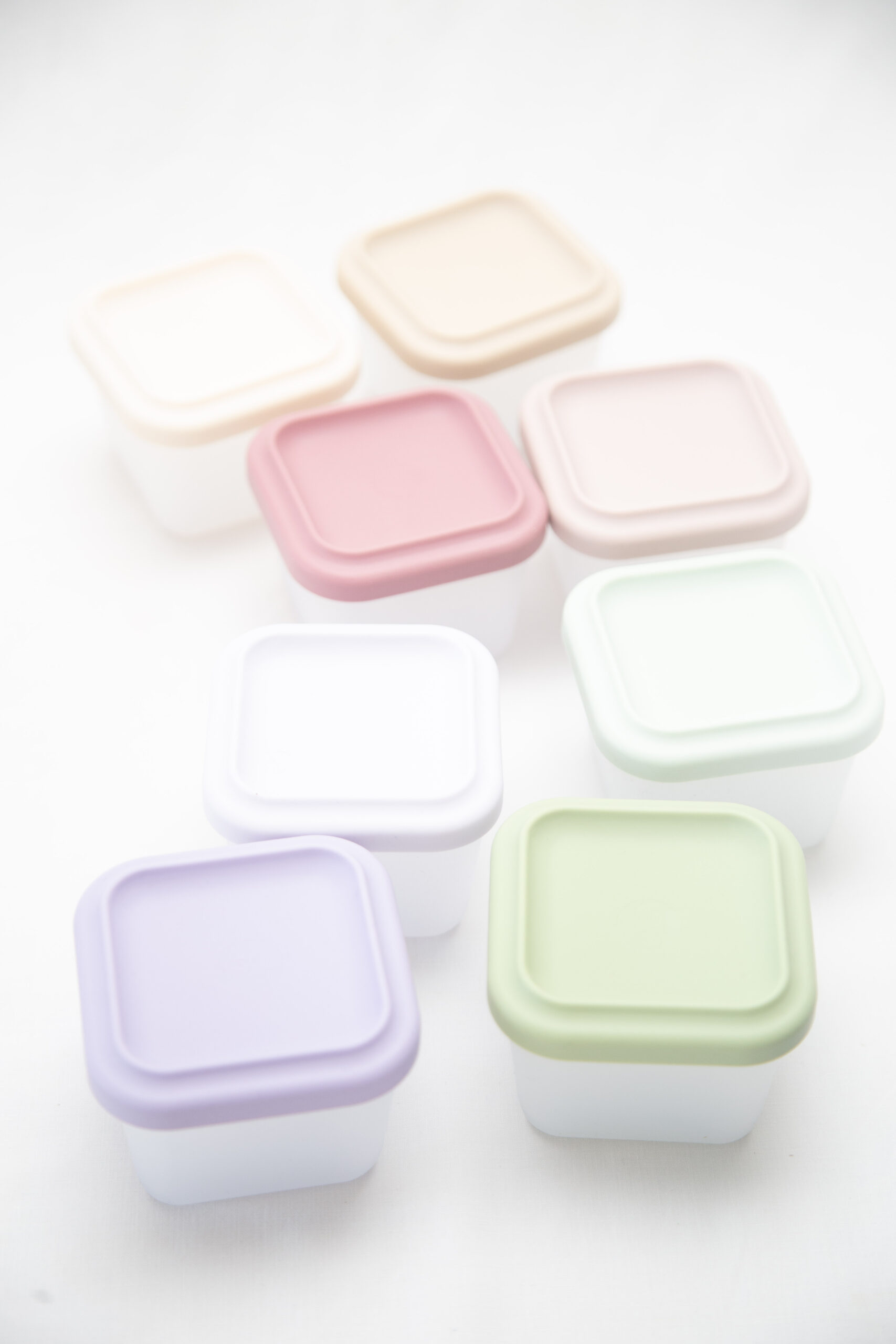 Tupper Alimentación Bebes Silicona Contenedor Beige - Imagen 4