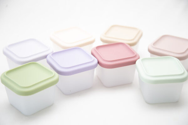 Tupper Alimentación Bebes Silicona Contenedor Pink - Imagen 3