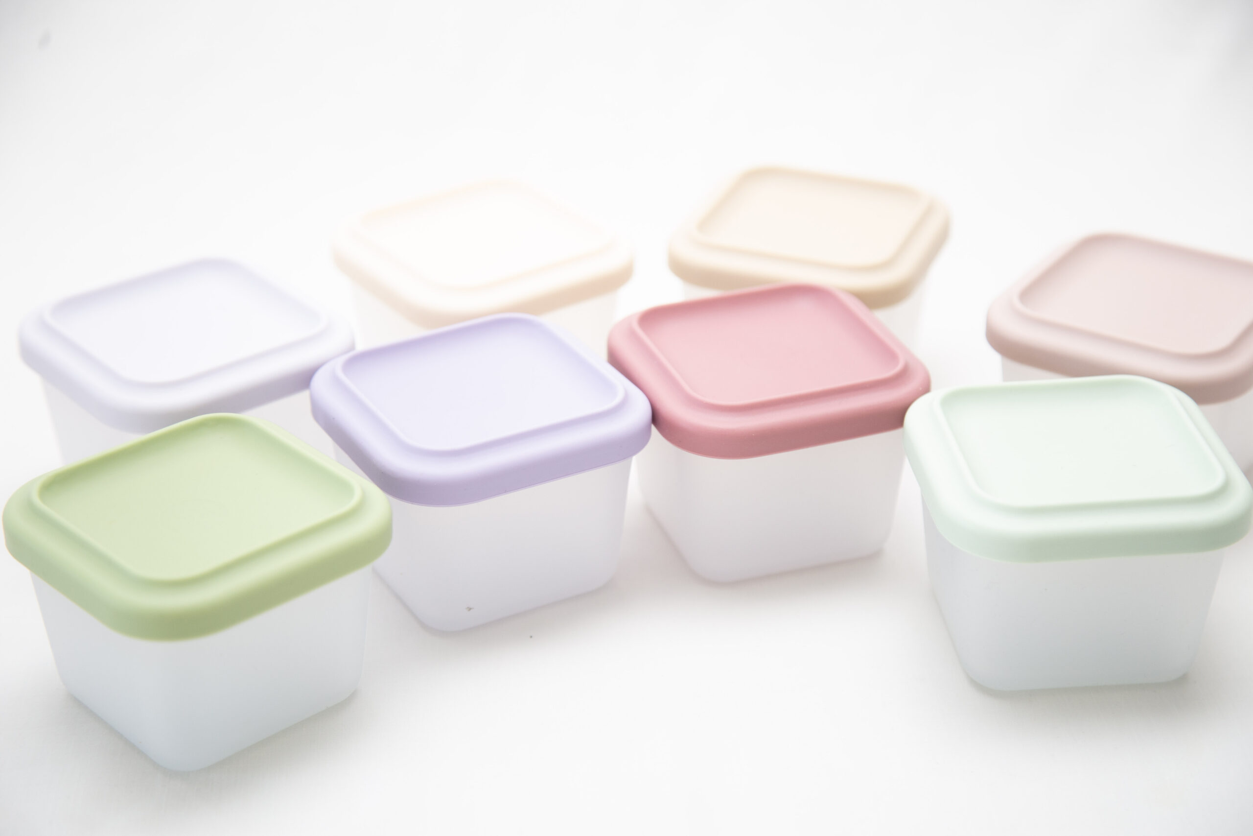 Tupper Alimentación Bebes Silicona Contenedor Crema - Imagen 4