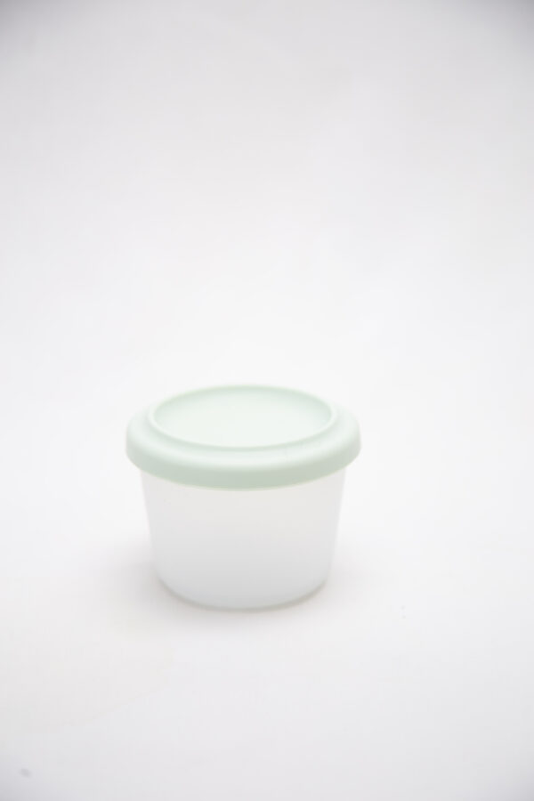 Tupper Redondo Alimentación Bebes Silicona Mint - Imagen 2