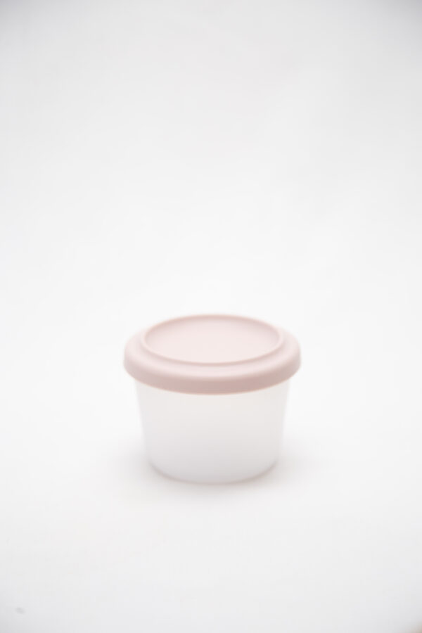 Tupper Redondo Alimentación Bebes Silicona Pink - Imagen 2