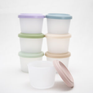 Tupper Redondo Alimentación Bebes Silicona Pink