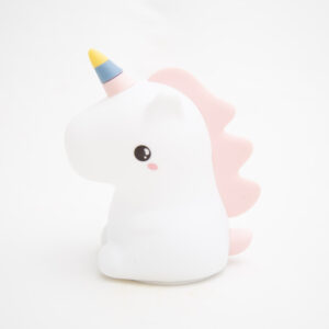 Velador Silicona Unicornio Con Carga Usb Y Control Táctil