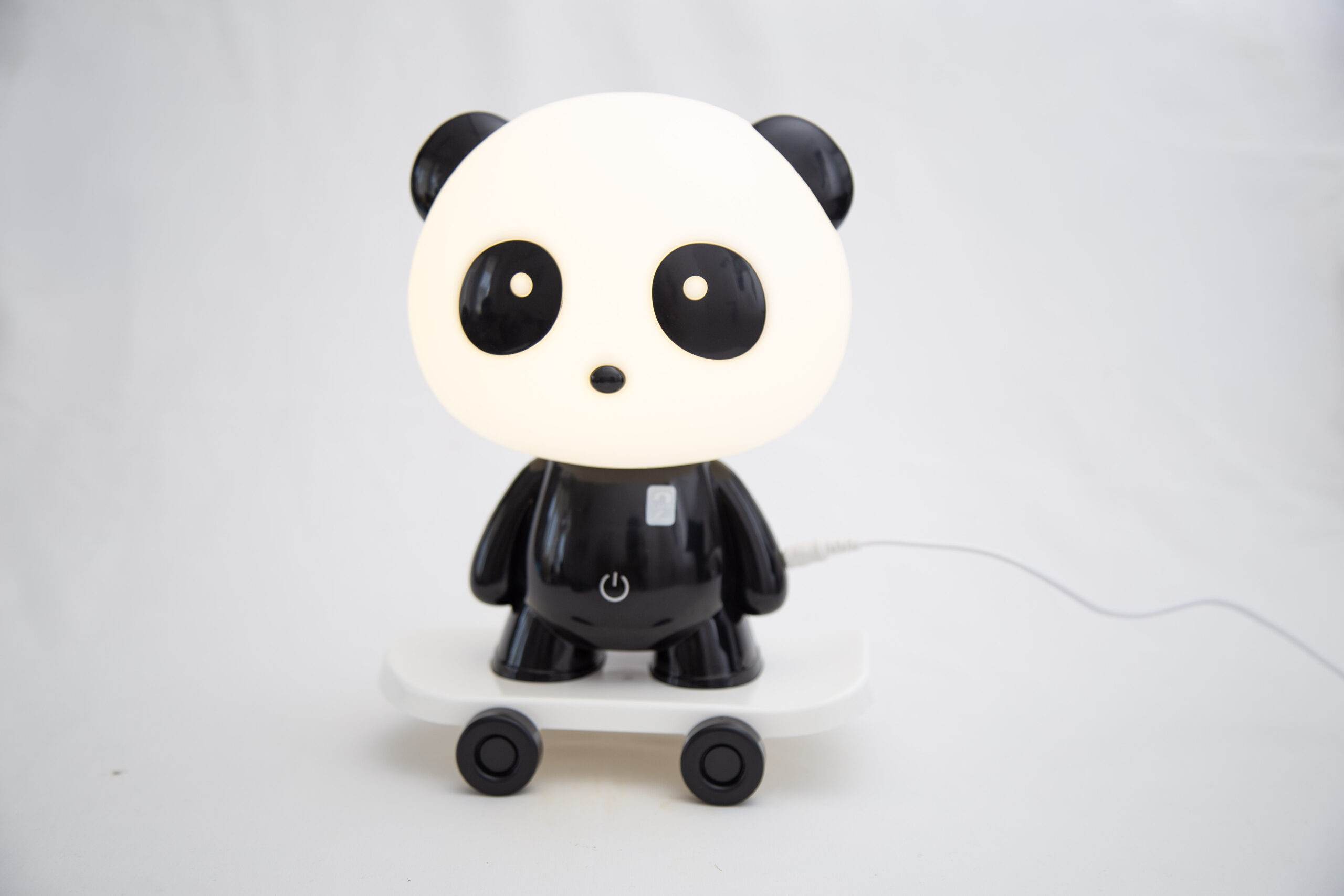 Velador Infantil Usb Panda En Patineta Tactil Con Usb - Imagen 2