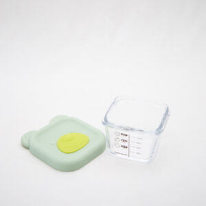Contenedor Bebés Alimentación Vidrio Con Tapa Silicona