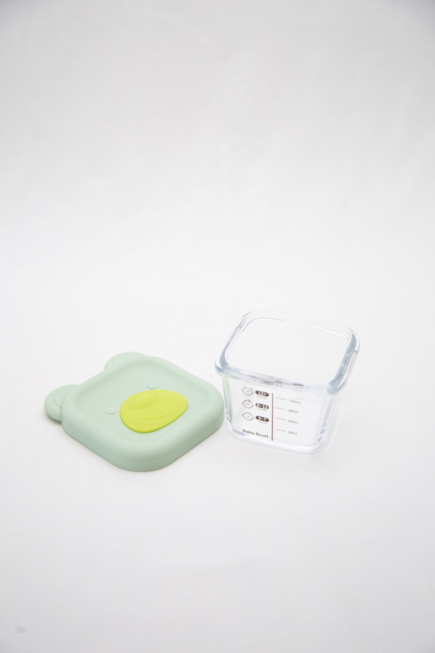 Contenedor Bebés Alimentación Vidrio Con Tapa Silicona