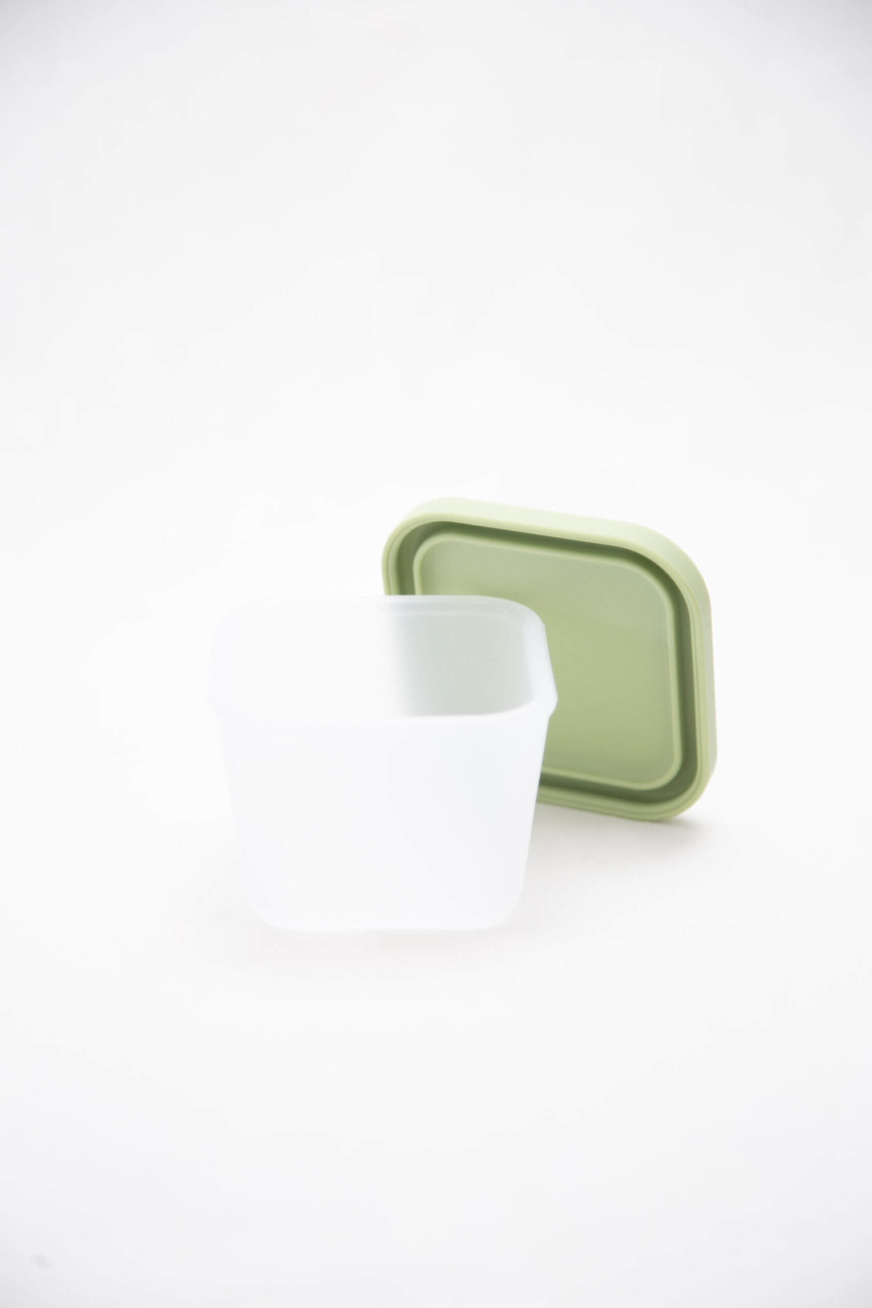 Tupper Alimentación Bebes Silicona Contenedor Oliva